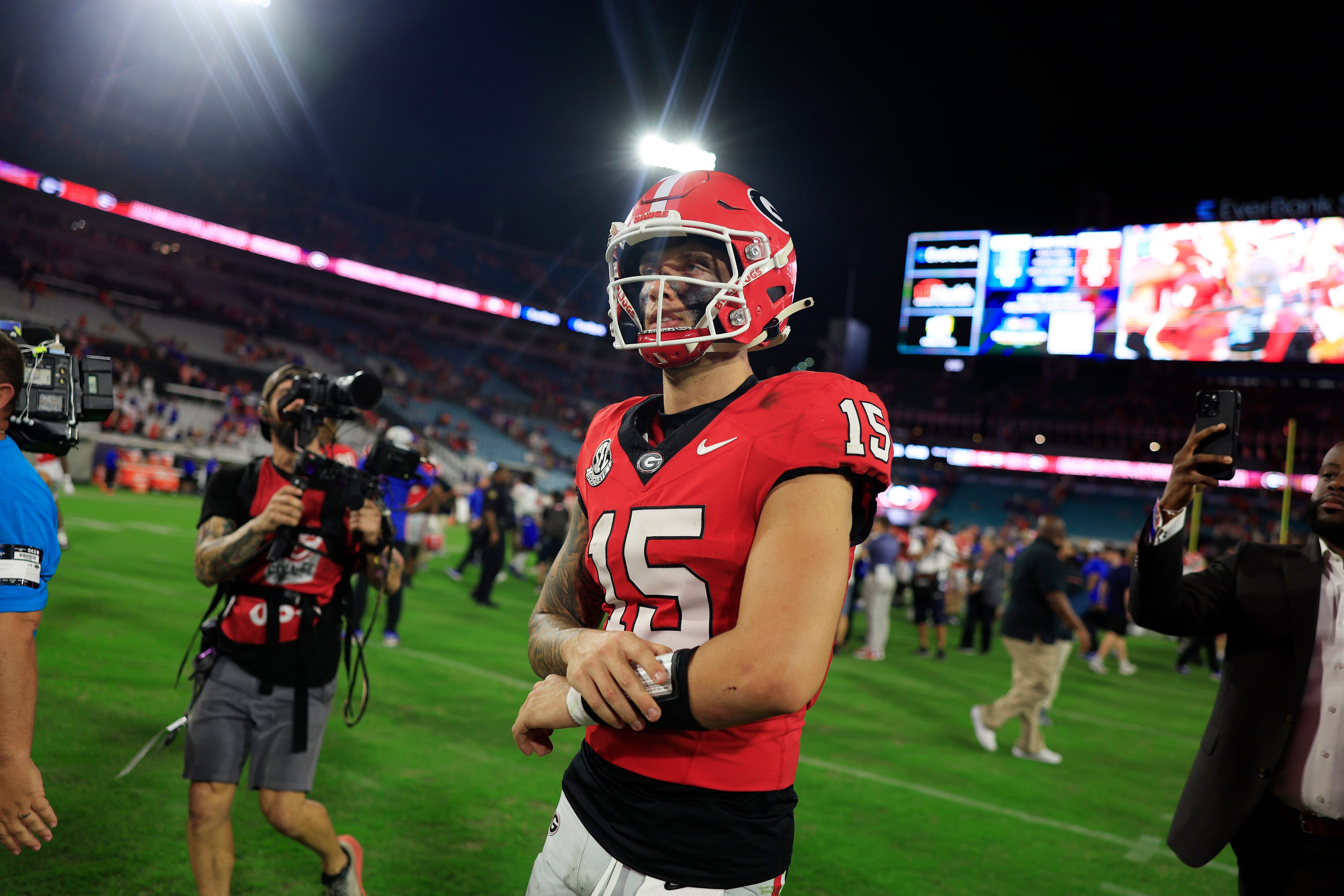 Former Georgia QB Carson Beck- Source: Imagn